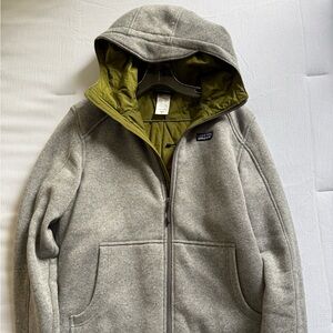Patagonia Insulated Better Sweater Hoody Stonewash Fleece Jacket Size Medium